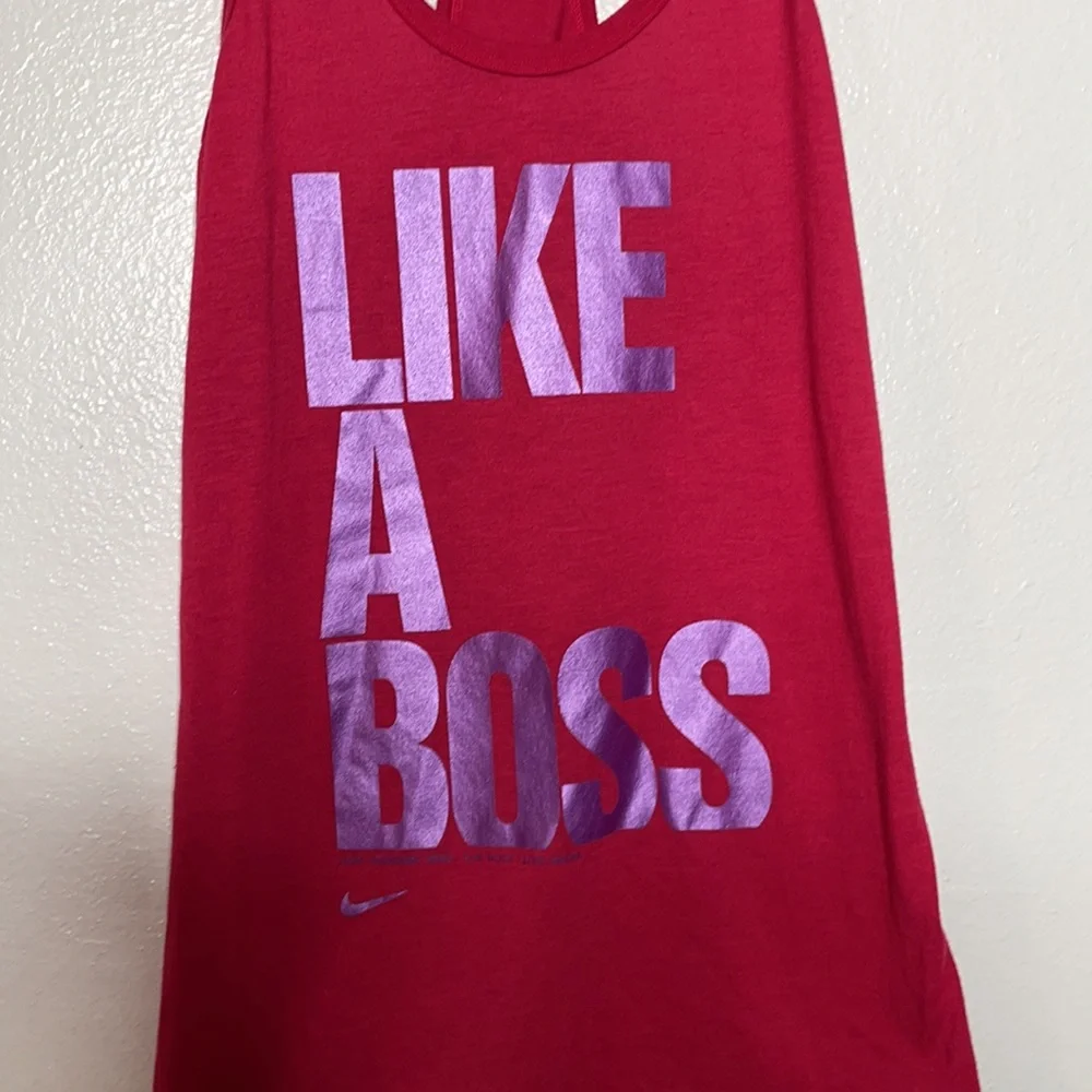 Nike Dri Fit Loose Fit Athletic Tank Top sz XS Pink/Purple‎ 